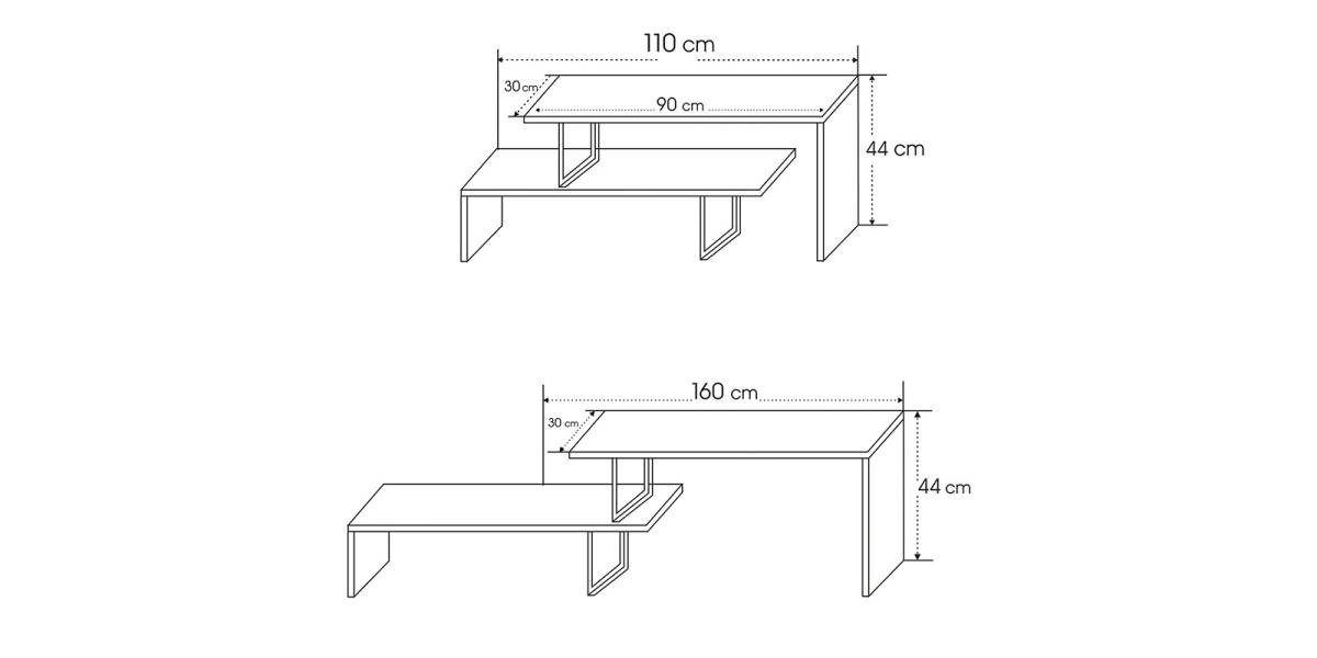 Έπιπλο τηλεόρασης Ferocity pakoworld χρώμα ανθρακί 120x30x45εκ