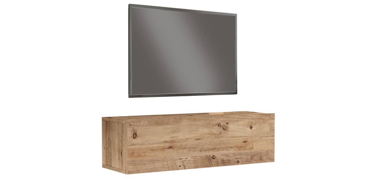 Έπιπλο τηλεόρασης επιτοίχιο Serit pakoworld sonoma 100x31.6x29.6εκ
