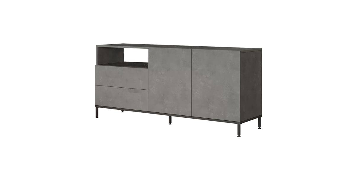 Μπουφές Evaluate pakoworld ανθρακί antique-wenge 170x46.5x75.5εκ