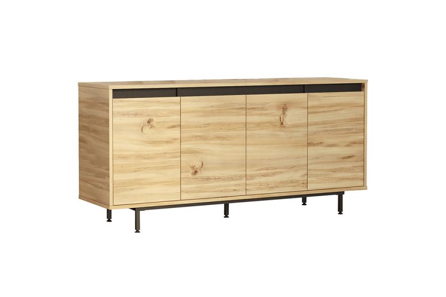 Μπουφές Jethro pakoworld sonoma-wenge 160x44.5x75.5εκ