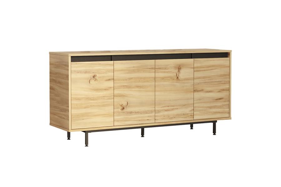 Μπουφές Jethro pakoworld sonoma-wenge 160x44.5x75.5εκ