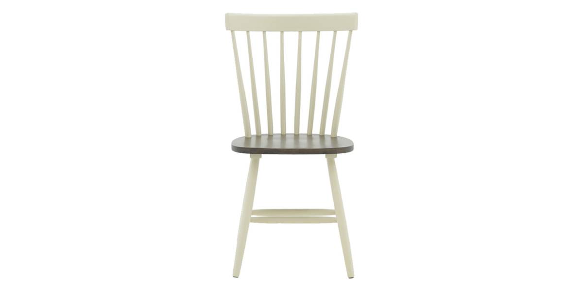 Καρέκλα Larus pakoworld φυσικό ξύλo rubberwood ανθρακί-λευκό 50x49x90εκ.