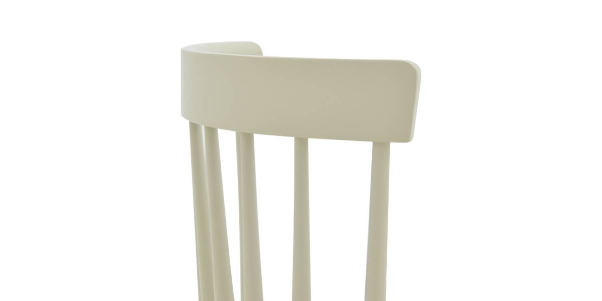 Καρέκλα Larus pakoworld φυσικό ξύλo rubberwood ανθρακί-λευκό 50x49x90εκ.