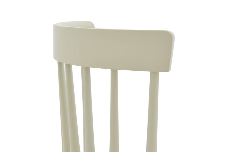 Καρέκλα Larus pakoworld φυσικό ξύλo rubberwood ανθρακί-λευκό 50x49x90εκ.