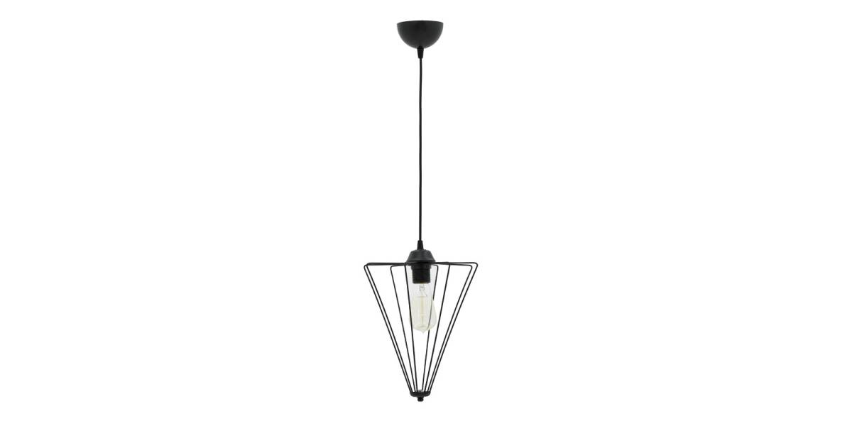 Φωτιστικό οροφής μονόφωτο Saway pakoworld E27 μαύρο 30x30x80εκ