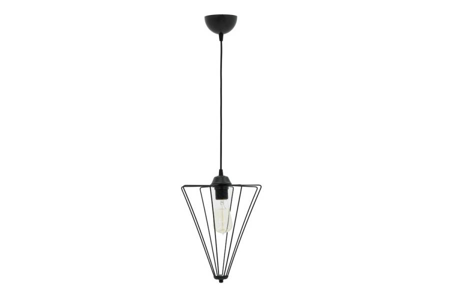 Φωτιστικό οροφής μονόφωτο Saway pakoworld E27 μαύρο 30x30x80εκ