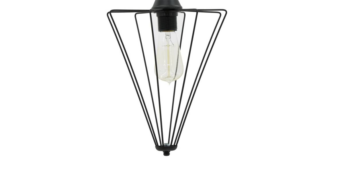 Φωτιστικό οροφής μονόφωτο Saway pakoworld E27 μαύρο 30x30x80εκ