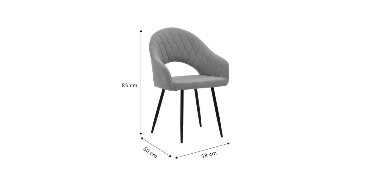 Πολυθρόνα Macie pakoworld ύφασμα καφέ antique-μαύρο 58x50x85εκ