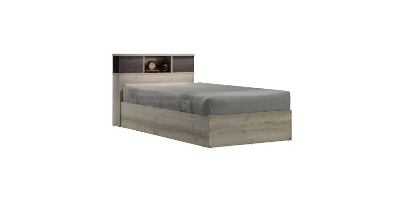 Κρεβάτι OLYMPUS pakoworld σε χρώμα castillo-toro 120x200εκ