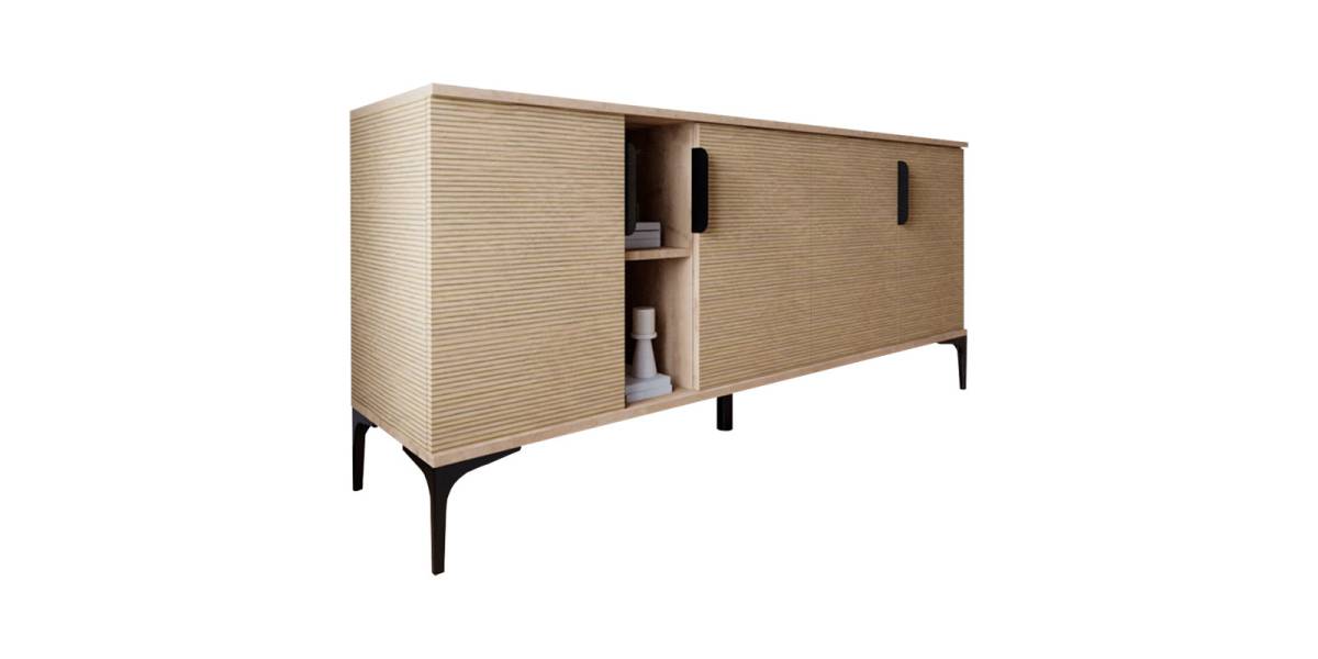 Μπουφές Tajesy pakoworld μελαμίνης oak 180x40x78εκ
