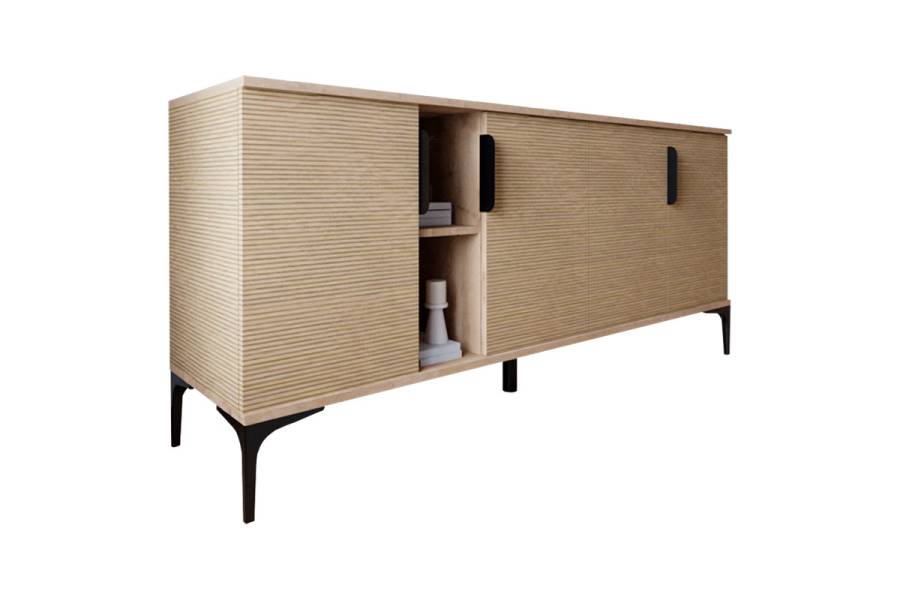 Μπουφές Tajesy pakoworld μελαμίνης oak 180x40x78εκ