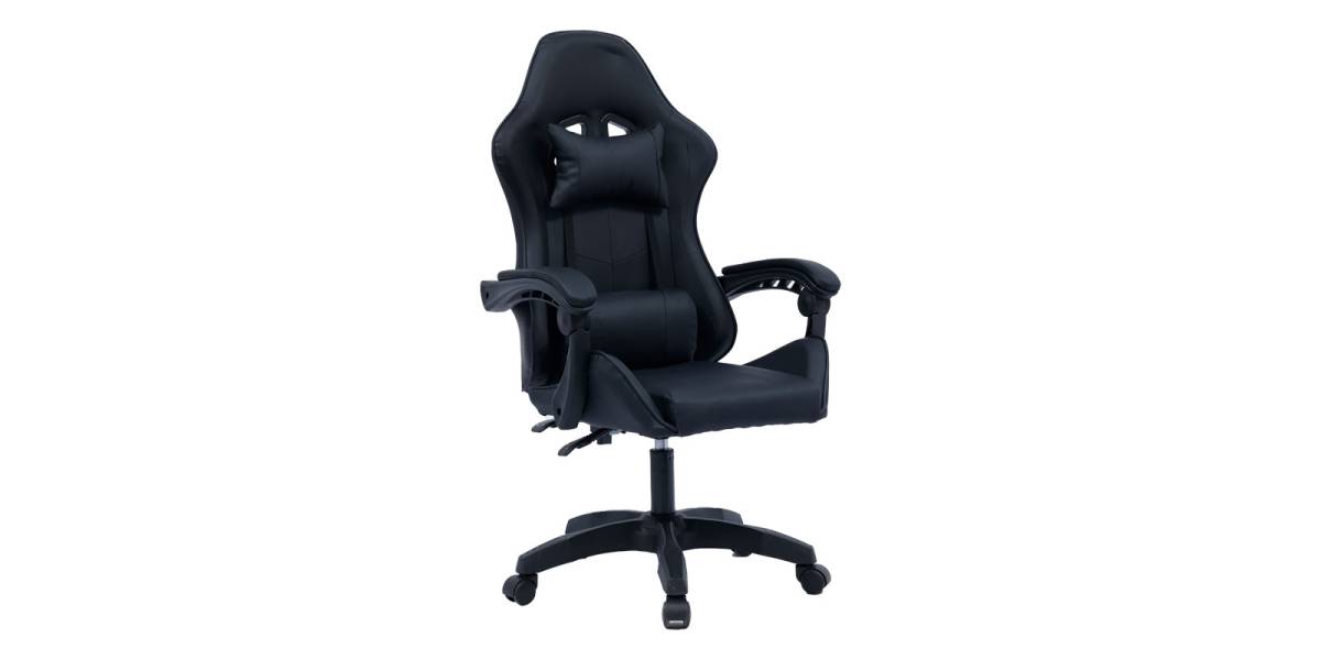 Καρέκλα γραφείου gaming William pakoworld PU μαύρο