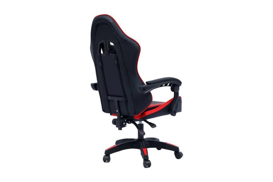 Καρέκλα γραφείου gaming William pakoworld PU μαύρο-κόκκινο