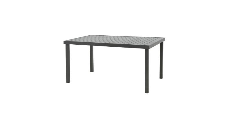 Τραπέζι Kliton pakoworld αλουμινίου ανθρακί 150x80x74εκ