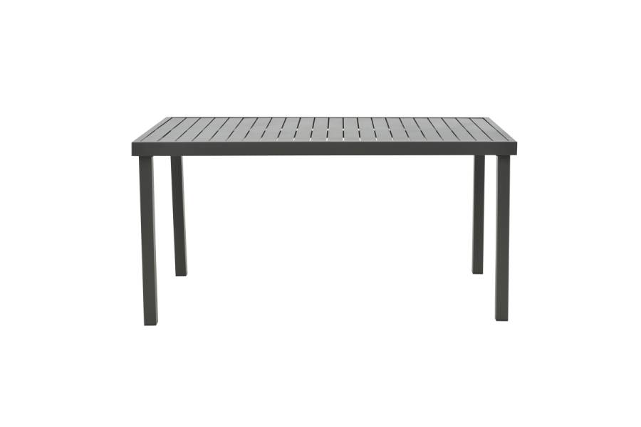Τραπέζι Kliton pakoworld αλουμινίου ανθρακί 150x80x74εκ