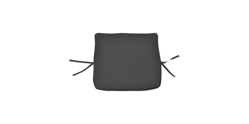Μαξιλάρι καρέκλας Pildo pakoworld μαύρο ύφασμα 45x40x3εκ