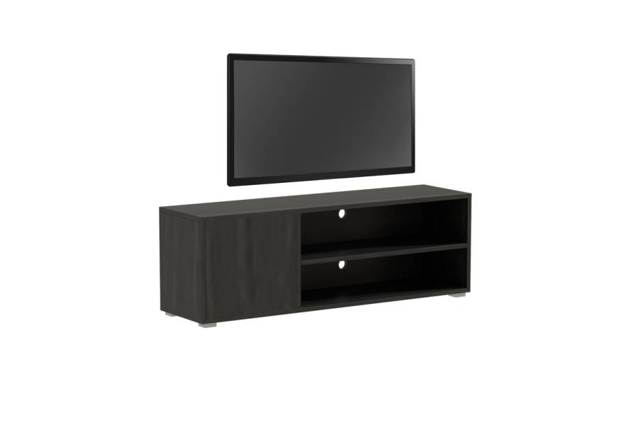 Έπιπλο τηλεόρασης Ellon pakoworld μελαμίνης zebrano 120x40x41εκ.