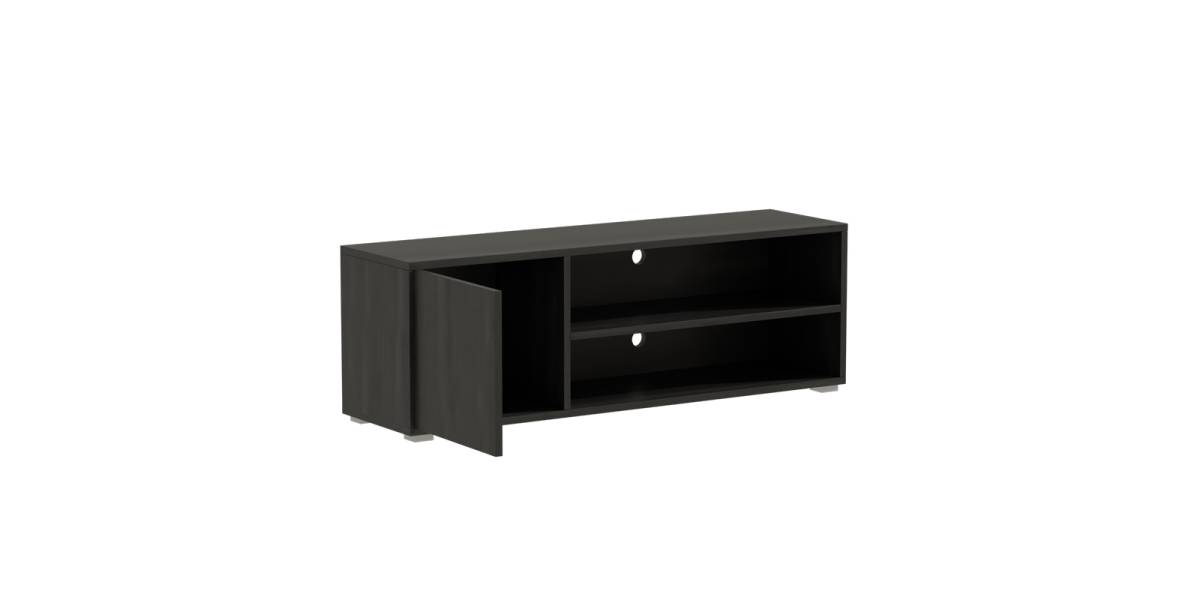 Έπιπλο τηλεόρασης Ellon pakoworld μελαμίνης zebrano 120x40x41εκ.