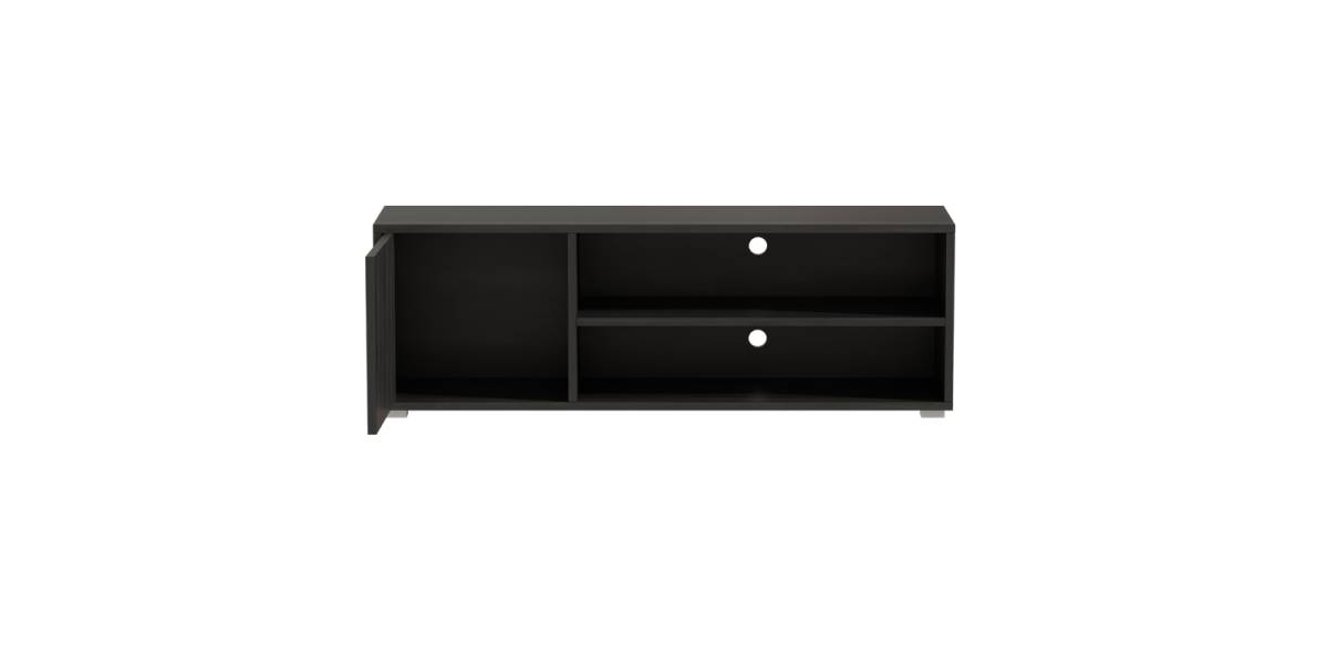 Έπιπλο τηλεόρασης Ellon pakoworld μελαμίνης zebrano 120x40x41εκ.