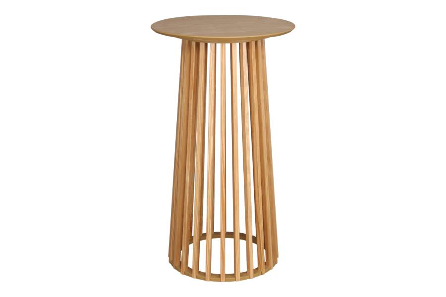 Τραπέζι μπαρ Domonic pakoworld mdf φυσικό Φ60x105εκ