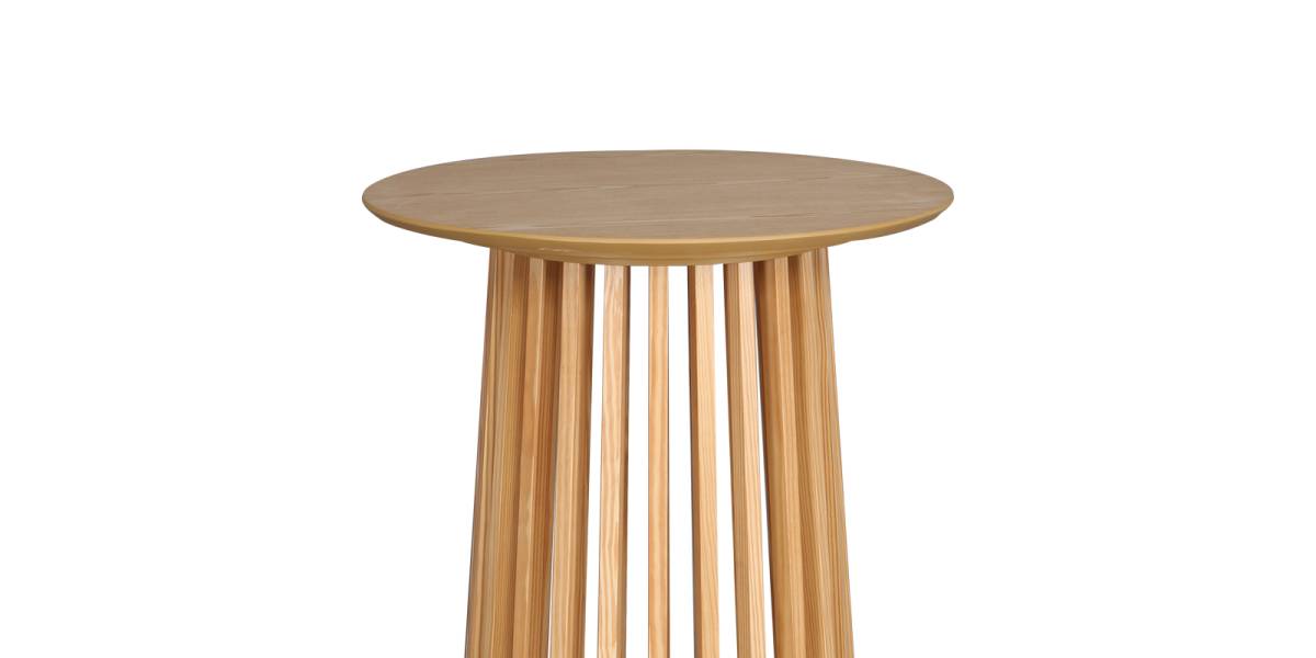 Τραπέζι μπαρ Domonic pakoworld mdf φυσικό Φ60x105εκ
