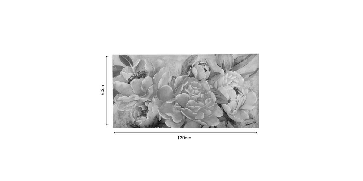 Πίνακας σε καμβά Kattie I Inart 120x3x60εκ