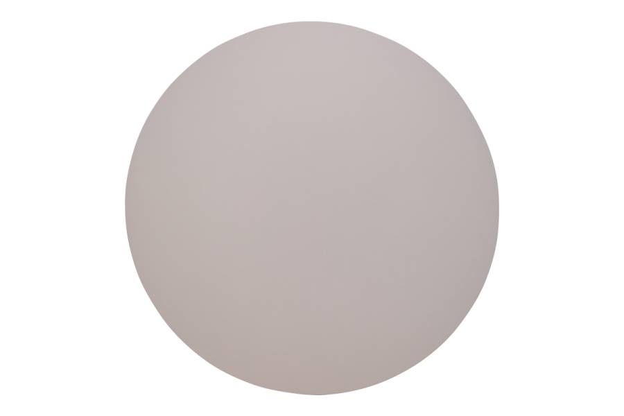 Τραπέζι Dammero pakoworld mdf σε cream απόχρωση με πόδι μαύρο μέταλλο Φ100x75εκ