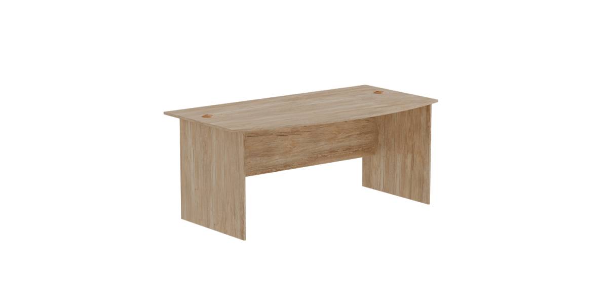 Γραφείο εργασίας Anze pakoworld φυσικό μελαμίνης 180x93.5x75εκ