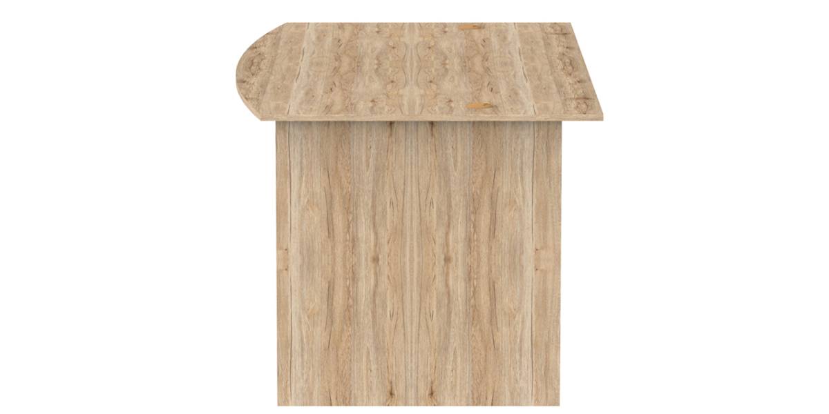 Γραφείο εργασίας Anze pakoworld φυσικό μελαμίνης 180x93.5x75εκ