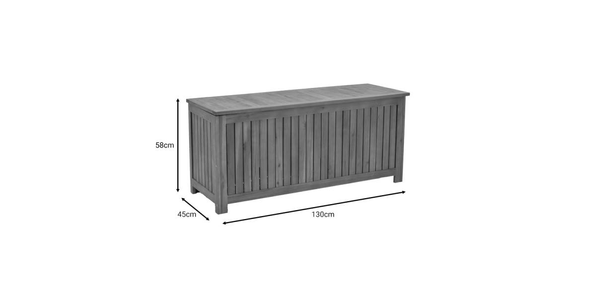 Μπαούλο Zarco pakoworld ξύλο ακακίας φυσικό 130x45x58εκ