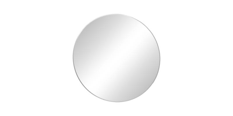 Καθρέπτης Nhaos Inart ασημί αλουμίνιο Φ60x2.5εκ