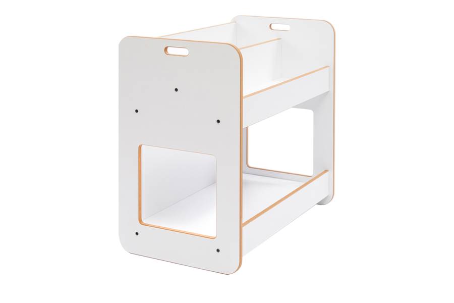 Ραφιέρα Dovere pakoworld λευκό mdf 56x34x55εκ