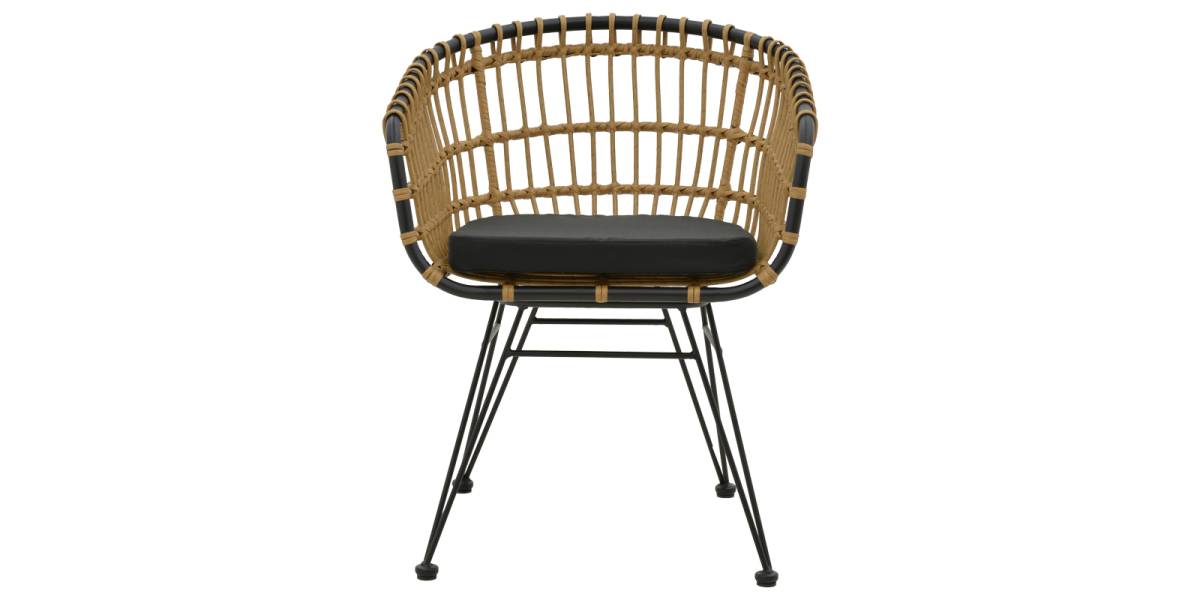 Τραπεζαρία Kliton-Naoki A σετ 3τεμ pakoworld ανθρακί αλουμίνιο και μέταλλο σε μαύρη απόχρωση 80x80x74εκ