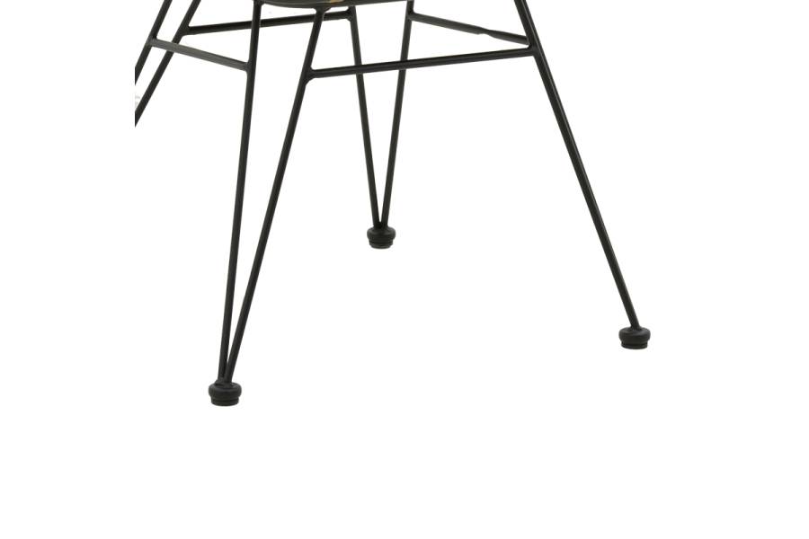 Τραπεζαρία Kliton-Naoki A σετ 3τεμ pakoworld ανθρακί αλουμίνιο και μέταλλο σε μαύρη απόχρωση 80x80x74εκ