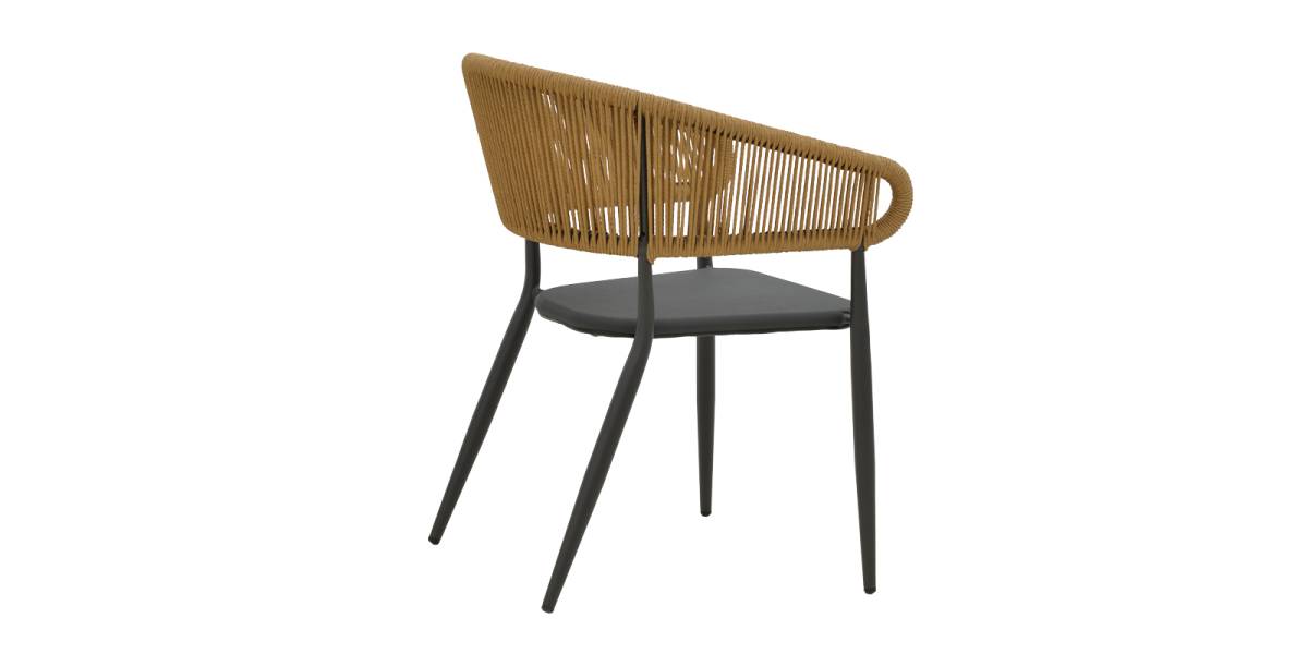 Τραπεζαρία Raven-Kliton A σετ 5τεμ pakoworld αλουμίνιο σε ανθρακί απόχρωση 150x80x74εκ