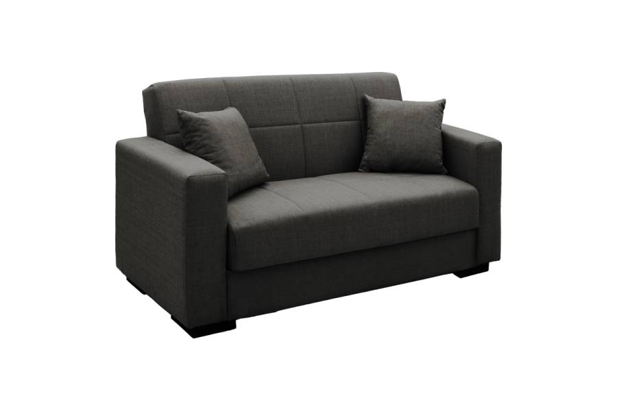 Σετ σαλονιού 2τεμ Vox pakoworld ύφασμα σε ανθρακί απόχρωση