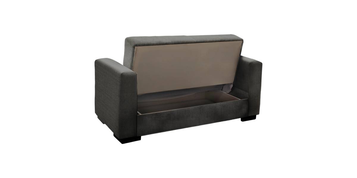 Σετ σαλονιού 2τεμ Vox pakoworld ύφασμα σε ανθρακί απόχρωση