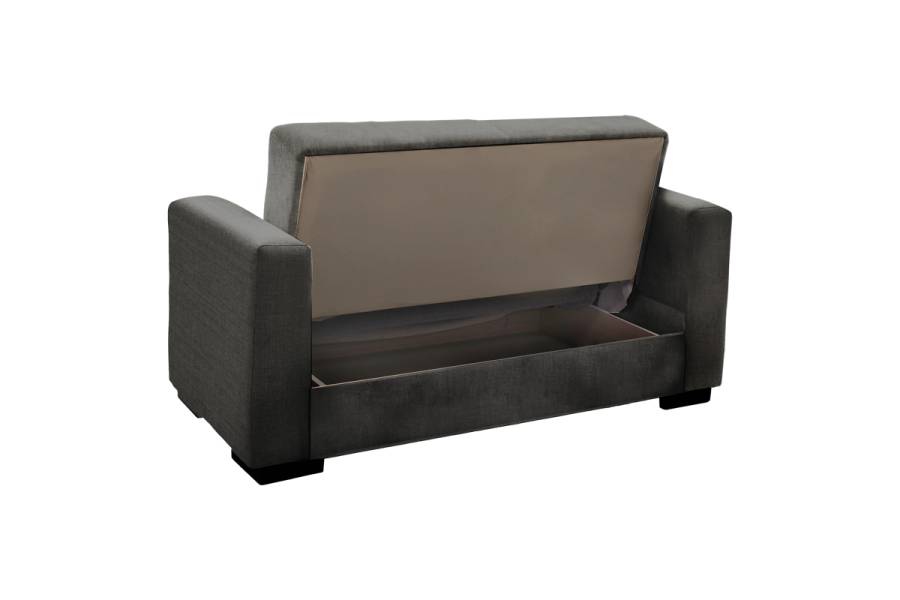 Σετ σαλονιού 2τεμ Vox pakoworld ύφασμα σε ανθρακί απόχρωση