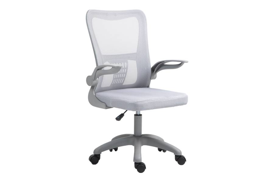 Καρέκλα γραφείου εργασίας Annalise pakoworld mesh γκρι 57x53x100εκ