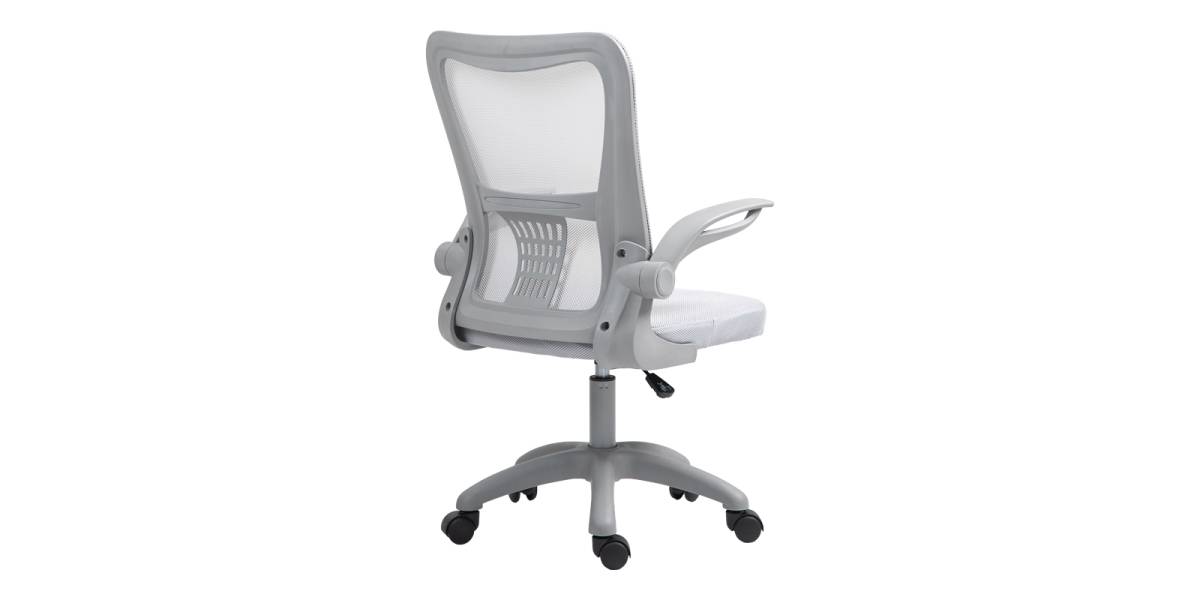 Καρέκλα γραφείου εργασίας Annalise pakoworld mesh γκρι 57x53x100εκ