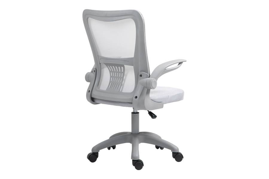 Καρέκλα γραφείου εργασίας Annalise pakoworld mesh γκρι 57x53x100εκ