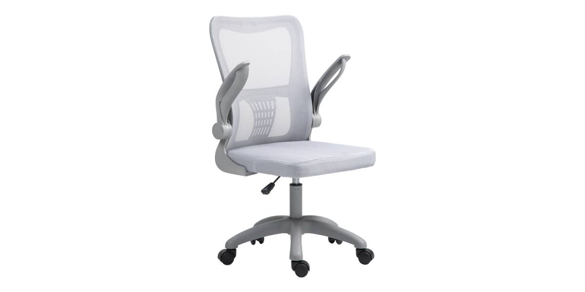 Καρέκλα γραφείου εργασίας Annalise pakoworld mesh γκρι 57x53x100εκ
