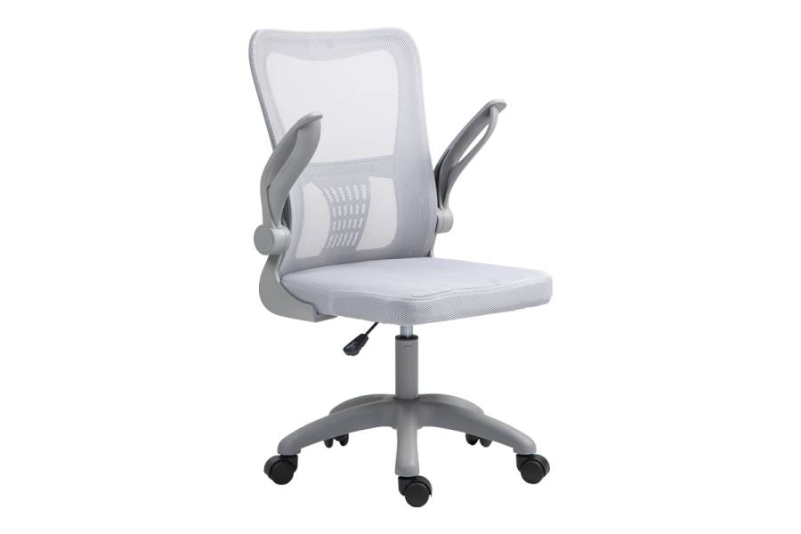 Καρέκλα γραφείου εργασίας Annalise pakoworld mesh γκρι 57x53x100εκ