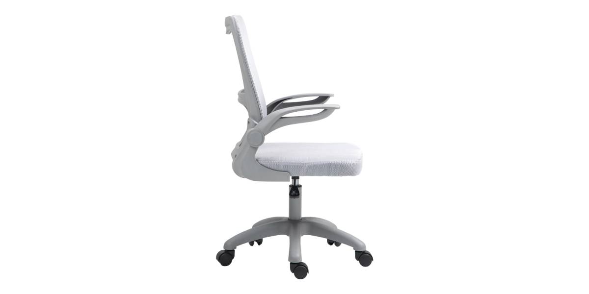 Καρέκλα γραφείου εργασίας Annalise pakoworld mesh γκρι 57x53x100εκ