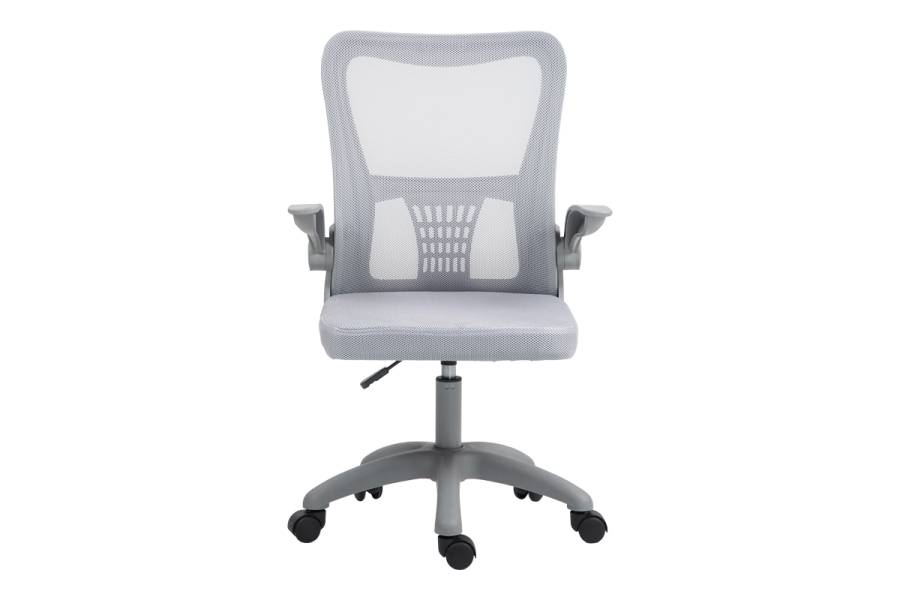 Καρέκλα γραφείου εργασίας Annalise pakoworld mesh γκρι 57x53x100εκ