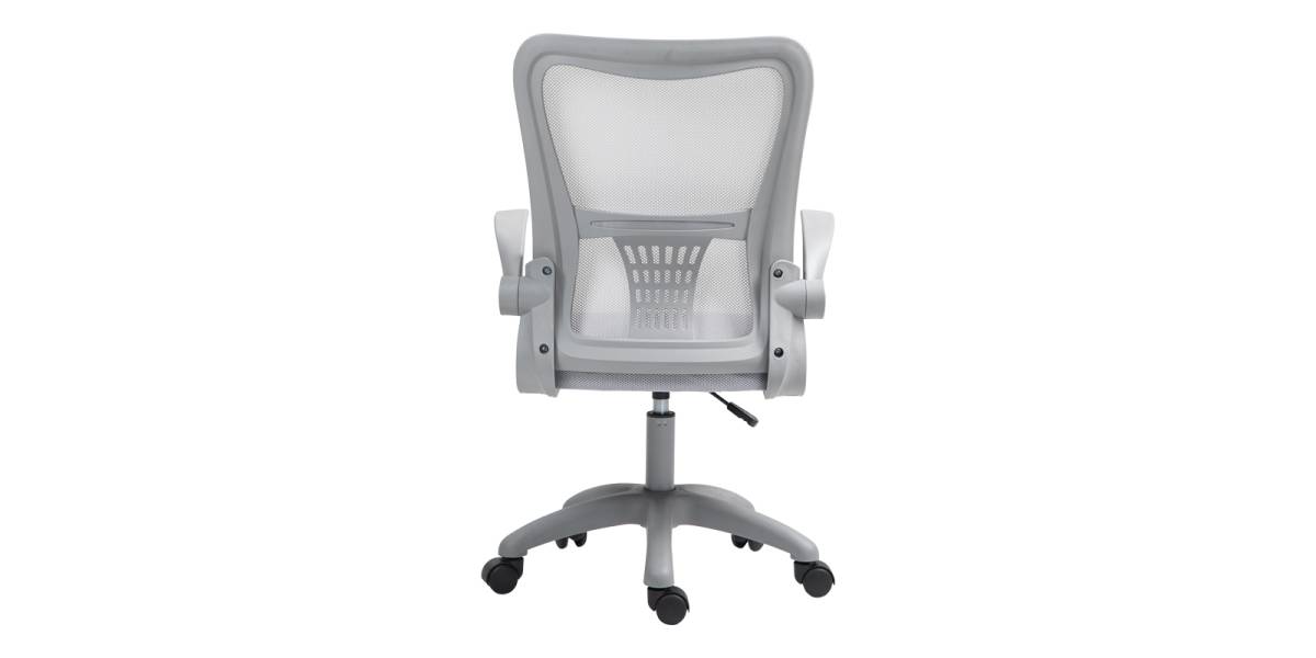 Καρέκλα γραφείου εργασίας Annalise pakoworld mesh γκρι 57x53x100εκ