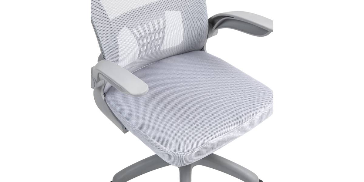 Καρέκλα γραφείου εργασίας Annalise pakoworld mesh γκρι 57x53x100εκ
