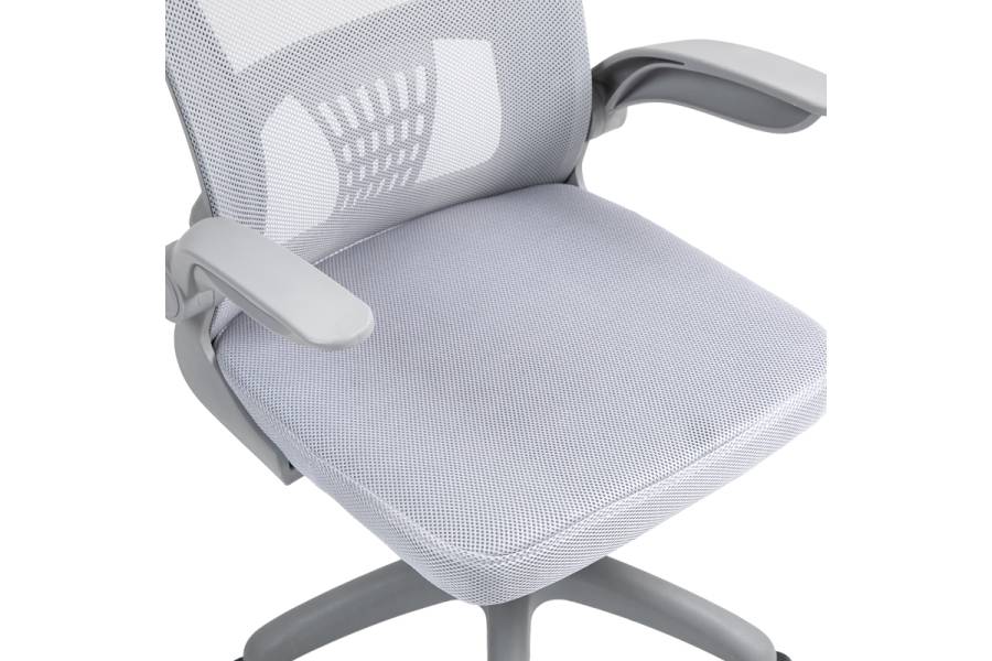Καρέκλα γραφείου εργασίας Annalise pakoworld mesh γκρι 57x53x100εκ