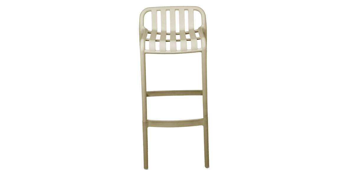Σκαμπό μπαρ Zoi pakoworld pp σε απόχρωση cappucino 36x56x87εκ