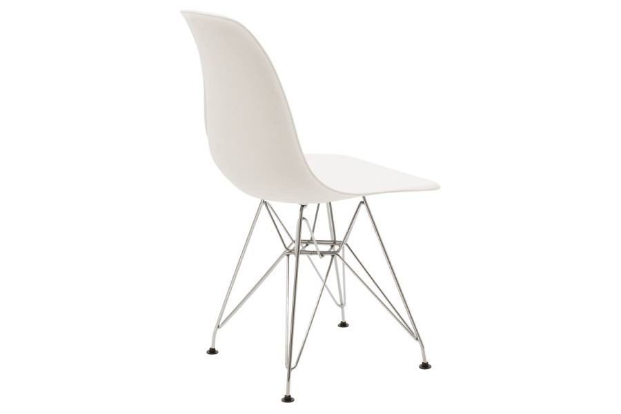 Καρέκλα Adelle pakoworld PP λευκό-inox πόδι 46x55x81εκ